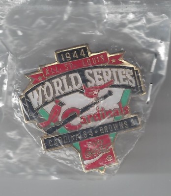 St. Louis Cardinals vs. St Louis Browns 1944 World Series Pin by Peter David NIB