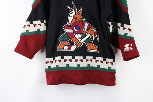 Vintage 90s Starter Boys S/M Kachina Phoenix Coyotes Hockey Jersey Stitched - Picture 3 of 12