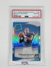 2017 Donruss Optic Holo Deshaun Watson Rookie #195 PSA 10 GEM MINT