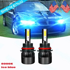 9007 Hb5 Led Headlight Hilow Bulbs 8000k C9 For Pontiac Grand Prix 1997 - 2003