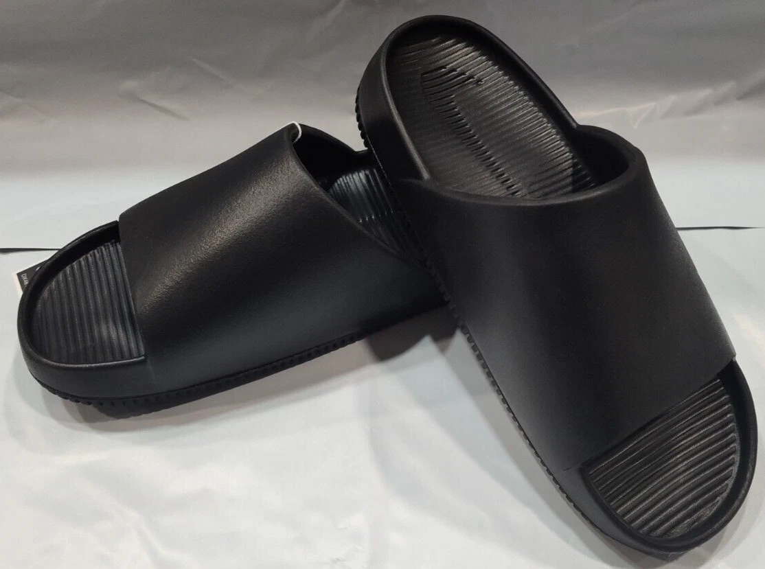 SANDALO SLIP ON DONNA NIKE CALM SLIDES_NERO NERO TAGLIA 9 DX4816 001