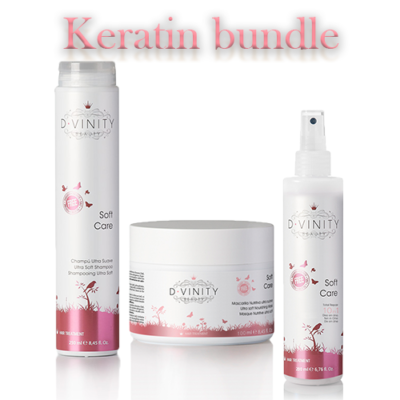 D.VINITY Soft Care Shampoo – Ohne Sulfate & Silikone, Mit Keratin & Mandelöl, 1 Liter Für Gesundes, Seidiges Haar