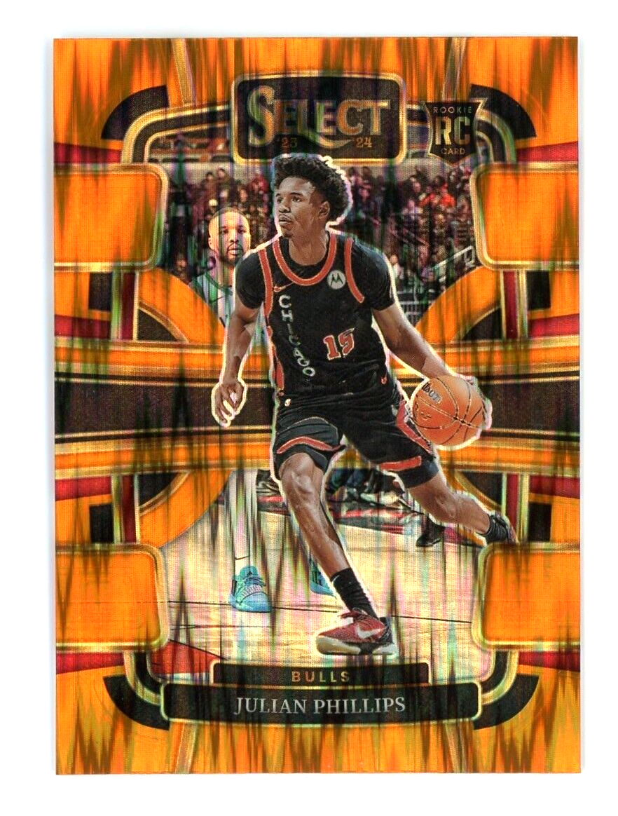 2023-24 Panini Select Concourse Orange Flash Prizm Julian Phillips