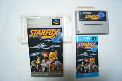 Star Fox 1993 Box Manual Nintendo Famicom SNES Japan Vintage Game