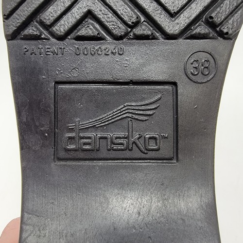 Dansko Women's 38 EU/US 7.5 Nubuck Leather Slip On Work Shoes Clogs - Imagen 12 de 17