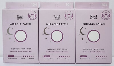 Rael Beauty Miracle Patches Overnight Spot / Acne Blemish Lot of 3 Box 312 Total