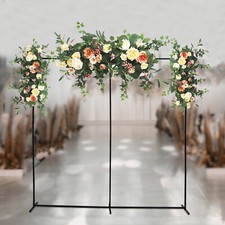 Schwarz Hochzeit Bogen Metall Hintergrund Ballon Blumen Ständer Rahmen für Party