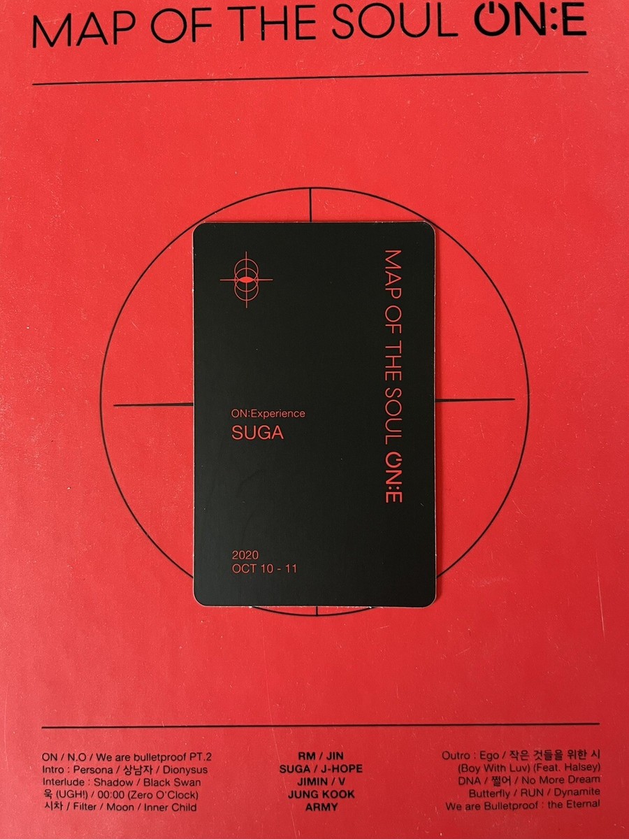 Official BTS Map of the Soul MOTS ON:E DVD Photocard