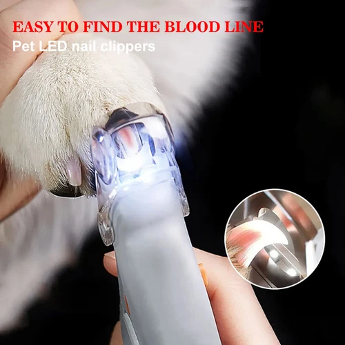 Krallenschere für Hunde und Katzen Nagelknipser mit Led-Licht Nagelschneider DHL - Bild 3 von 11