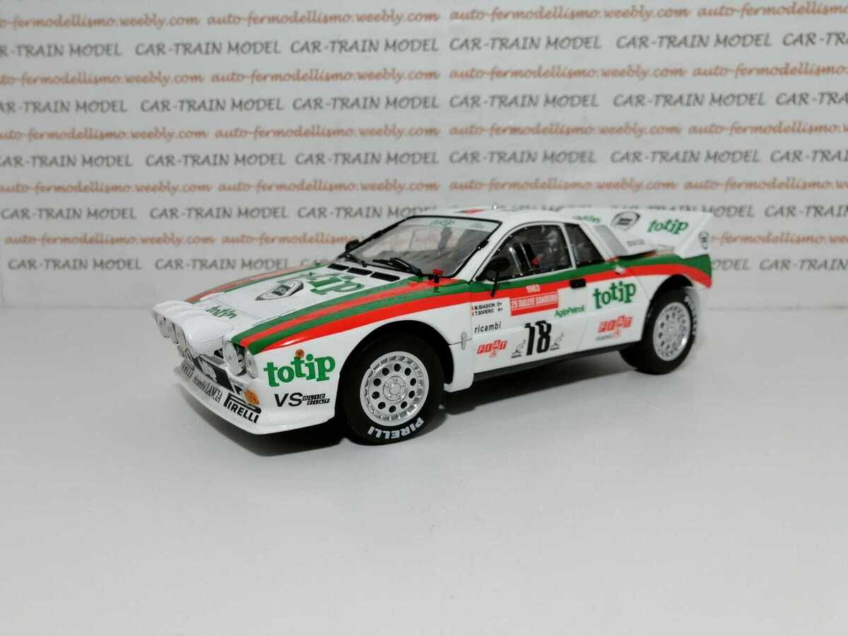 Lancia Rally 037 - Sanremo Rally #18 1983 - KYOSHO 1:18 1/18 Lancia Rally 037 - Sanremo Rally #18 1983 - KYOSHO 1:18 1/18