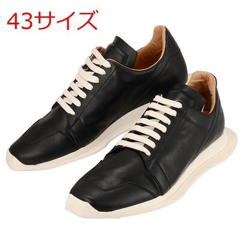 Rick Owens Leather Sneakers Black size 