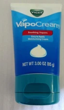 Vicks VapoCream Soothing Vapors Easy To Apply Moisturizing Cream -3 oz -SEALED