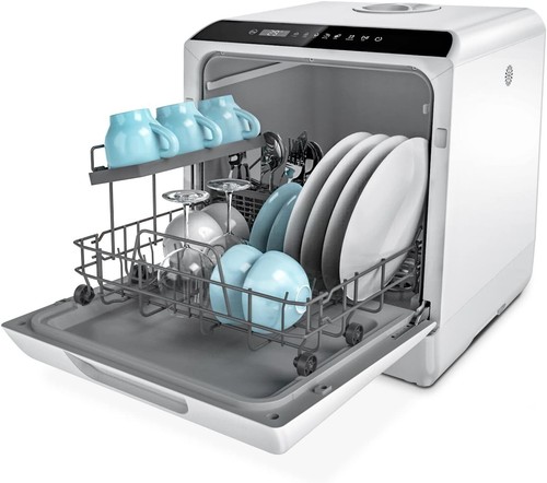 Tischgeschirrspüler Mini Geschirrspüler 5L Spülmaschine Freistehender 43cm 5Modi - Bild 3 von 12
