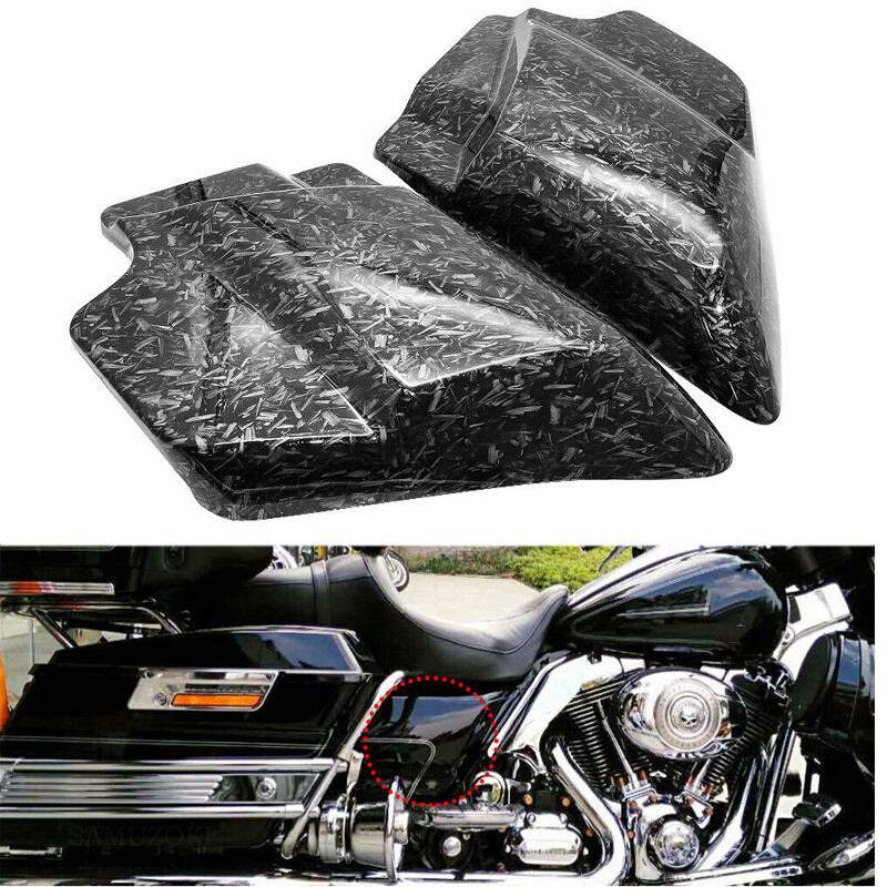Black Side Covers Panel Cowl Fairing Fit For Harley Touring Road