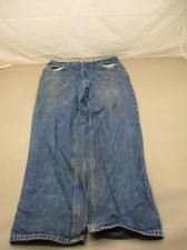 Carhartt Size 36x34 Mens Blue 100 Cotton Zip Fly Pockets Straight Jeans 516