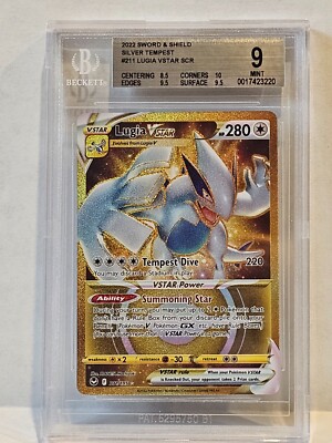 pokemon silver tempest gold cards V Guard Energy - 215/195 Gold Full Art Ultra Rare main image 1