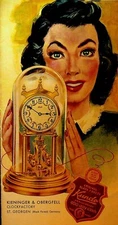 Kieninger & Obergfell Mantel Clock Advertising Brochure 1950s