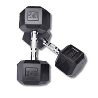 Exersci Hex Dumbbells Rubber Dumbbell Pairs 2.5kg - 50kg