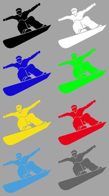 Aufkleber Sticker Snowboarder Freestyle Wintersport Snowboard f. Auto Laptop etc