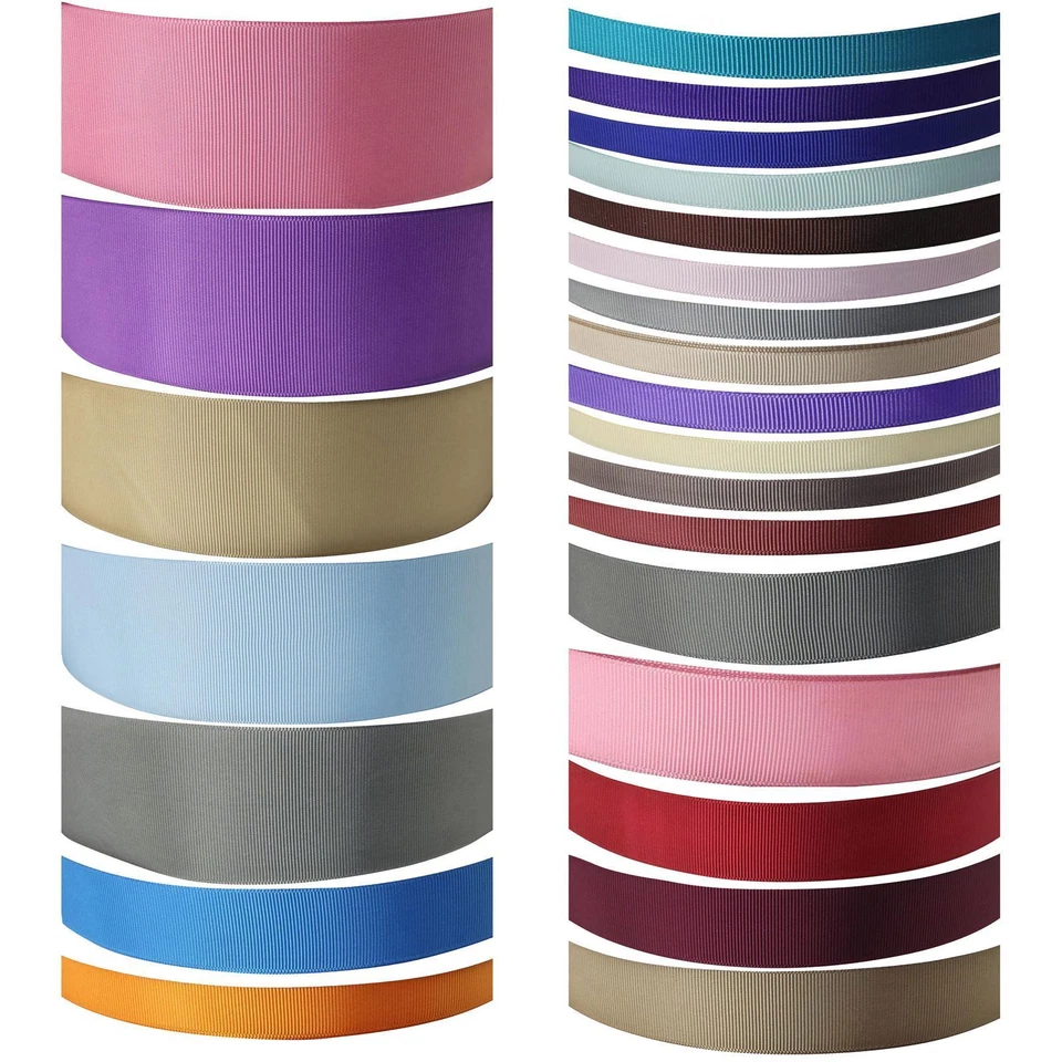 PETALLICA Plain Premium Satin Ribbon - Premium Quality Craft Metres Discounts