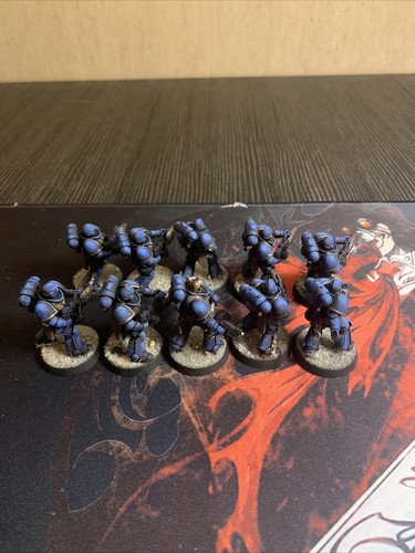 Warhammer 40k - Leviathan Space Marine Infernus Squad x10 Space Marines Painted - Picture 5 of 5