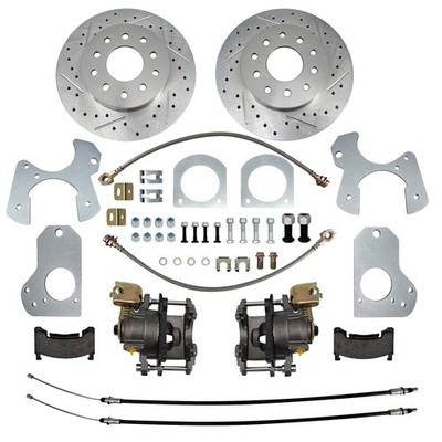10 Bolt Rear Disc Brake Conversion Kit Drilled Rotor 1978-88 GM Body ...