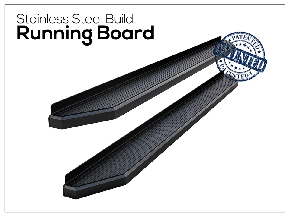 APS Running Board Black 6" Fit Chevy Silverado GMC Sierra Crew Cab 07-18 — 第 4/4 张图片