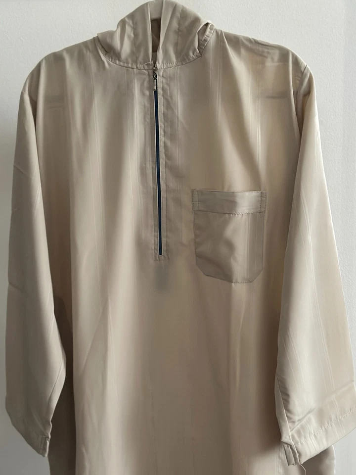 IKAF Thobe con Capucha - Tela Koshibo - Tallas 58,60 Foto 3 de 3