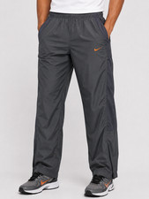Nike Boys Dark Gray Windbreaker Pants Elastic Waist Size L Condition