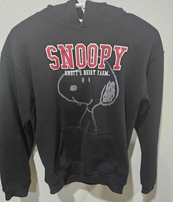 Knott s Berry Farm Snoopy Graphic Black Hoodie Sweatshirt Boys