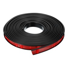 U-Shape Edge Banding, 16.4ft TPE Flexible Furniture Edge Protector 16mm, Black