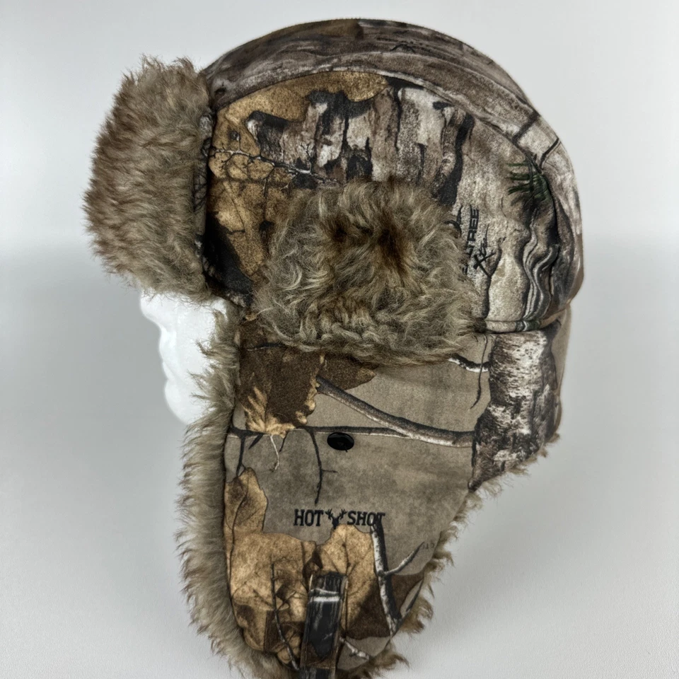 Sombrero de invierno camuflado XL Hot Shot Thinsulate adulto con orejeras Realtree Foto 3 de 4