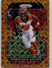 2021 Panini Prizm Akeem Davis-Gaither Lazer #275 Cincinnati Bengals