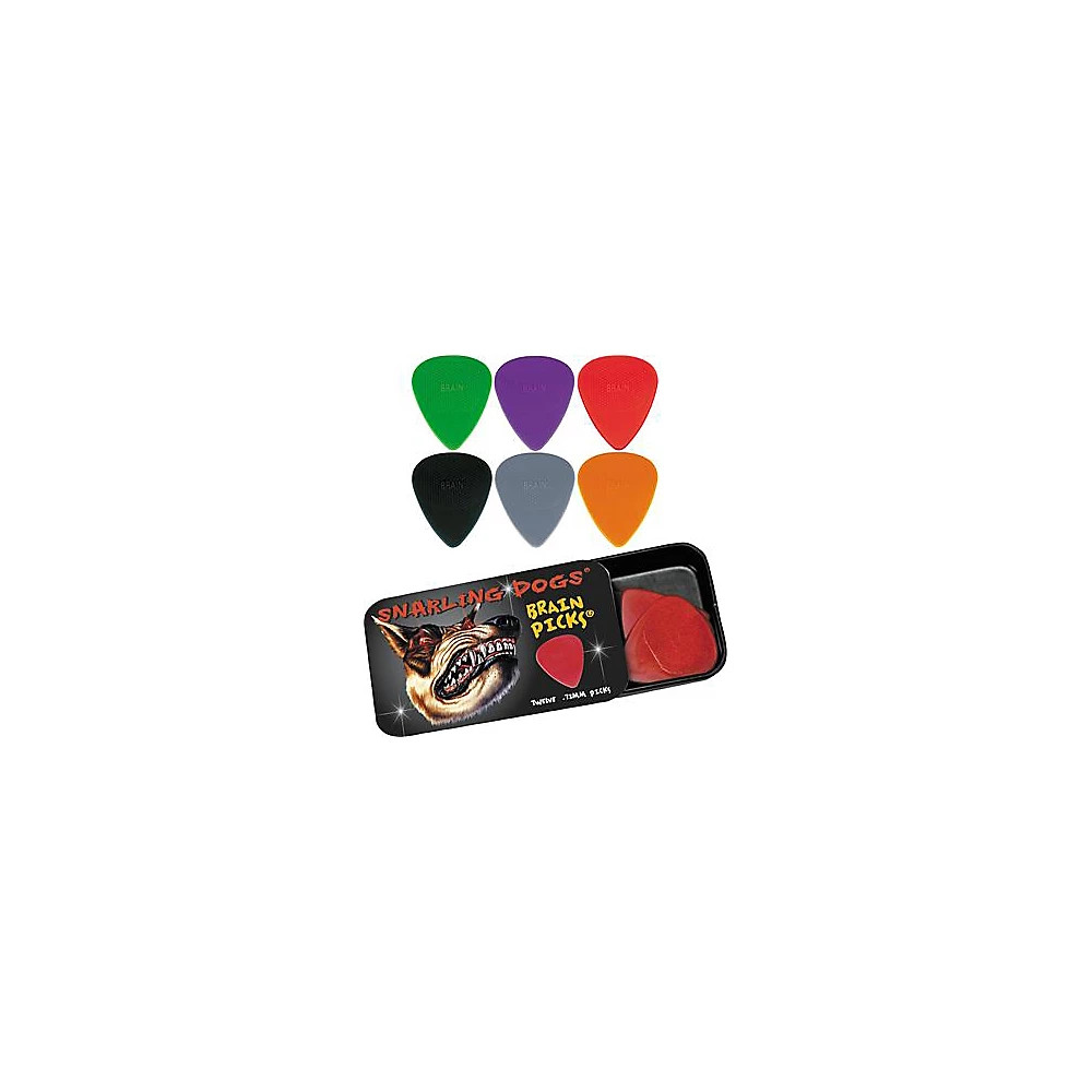Snarling Dogs Brain Guitar Picks and Tin Box 1 Dozen 53 mm 2590₽