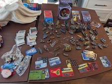 Huge Lot Of Wizkids Pirates CSG Punched 50+ ships cards etc 