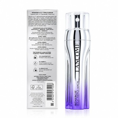 2 Pack Lancome Renergie H.C.F Triple Serum ANTI-AGING 1.7oz /50mL FULL SZ NEW