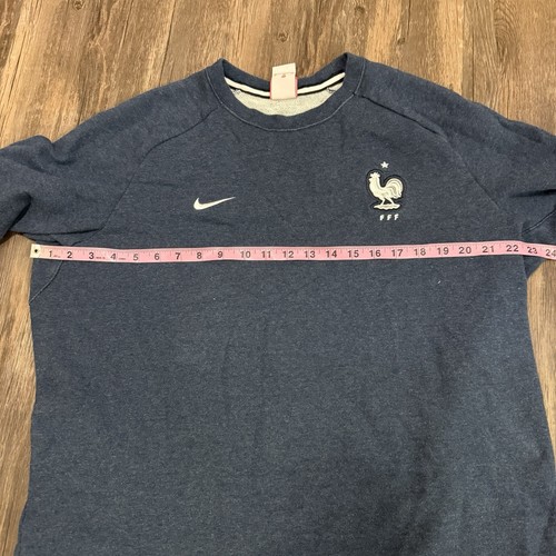 Nike Football France National Team Sweatshirt Men’s XL 2018-2019 Blue Pullover - Picture 3 of 10