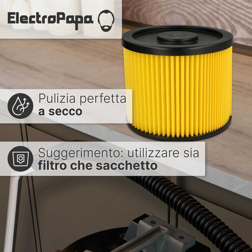 Filtro per Lidl Parkside PNTS 30/6 DE 1500 D5 30/6 E 30/7 E 30/8 DE 30/7 DE - Foto 3 di 7