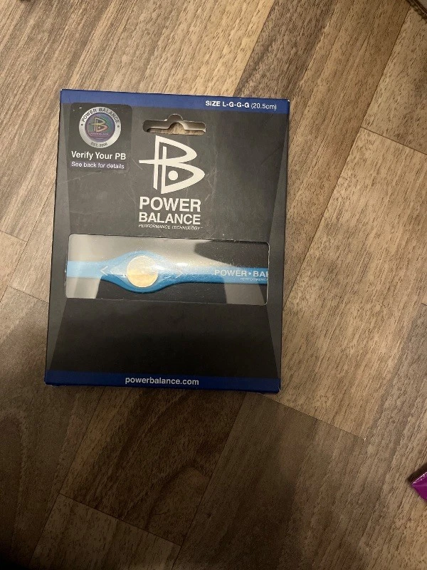 Power Balance Bracelet Silicone Sport Homme Bleu 20cm - Photo 3/3