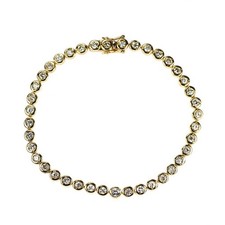 BRACCIALE TENNIS DIAMANTI K18YG 2,00 CT - Spedizione gratuita originale dal G...