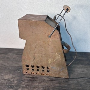 ADAMS Pittsburgh Portable Metal Space Heater Brown Vented FOR PARTS 4661