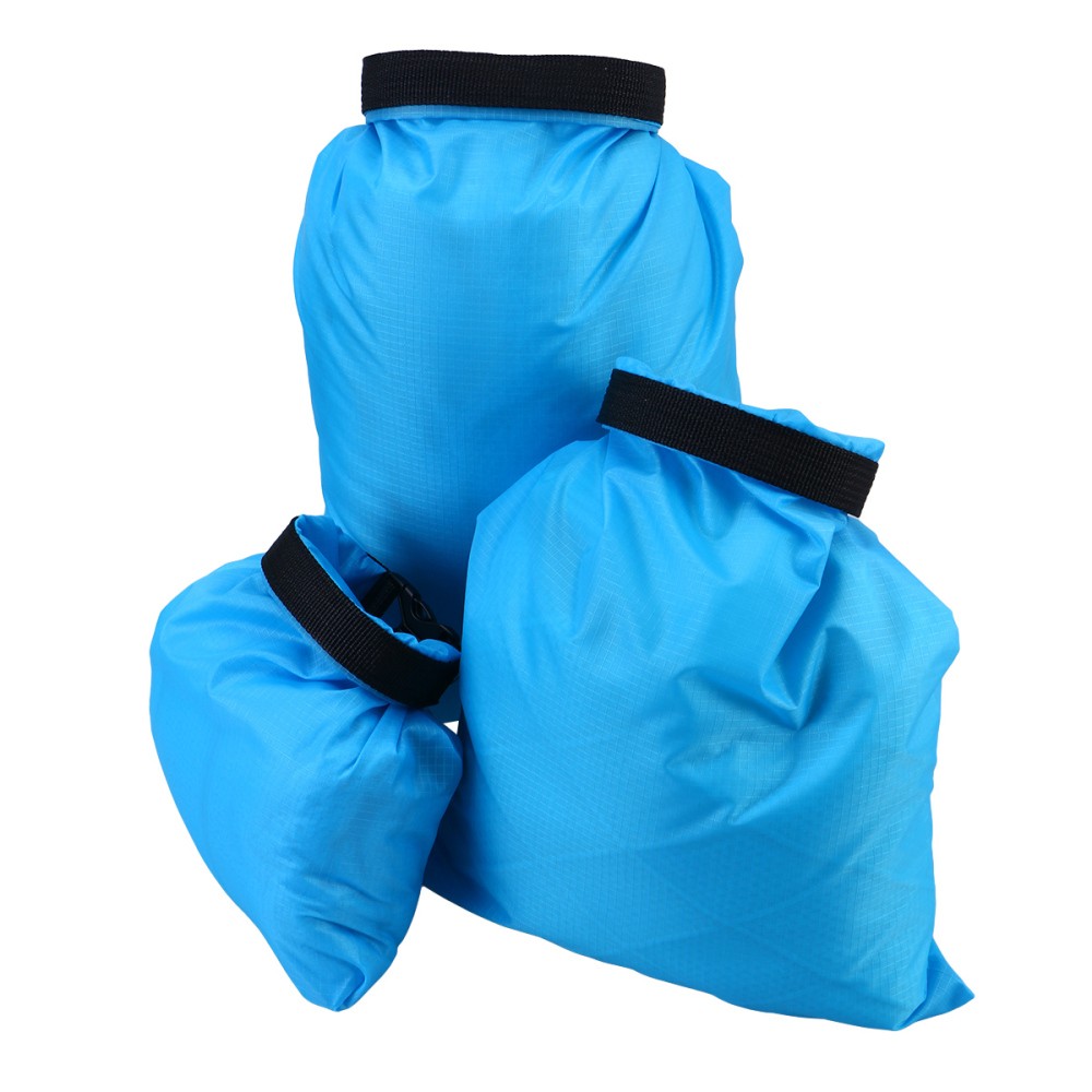 3-Piece Waterproof Storage Bags for Boating Kayaking Floating