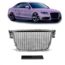 Kühlergrill Chrom Schwarz passend für Audi A4 B8 8K 08-12