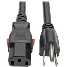 Tripp Lite Computer Power Cord, NEMA 5-15P to Locking C13, Heavy-Duty, 6ft