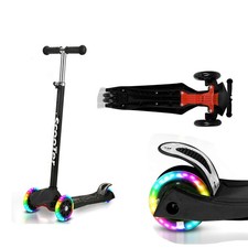 Monopattino per bambini ruote LED freni posteriori bambini scooter scooter ragazzi regalo