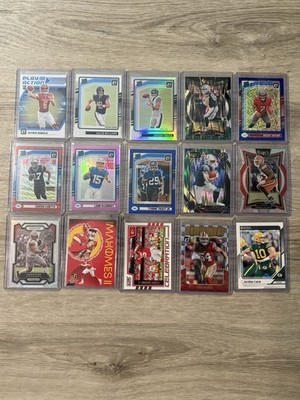 NFL Football Cards 15 Card Lot (Several Rookies Included)  