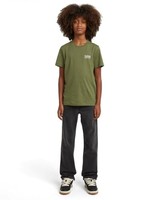 T-Shirt Kurzarm Regular Logo Basic Herren, Baumwolle, Schwarz, GrößE M