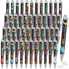 48 Pcs Bible Verse Pens Christian Black Ballpoint Pens with Inspirational Quo...