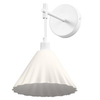 Osram Decor Pulp Wandleuchte E14 Weiß Dimmbar Stahl Papier IP20 Innen