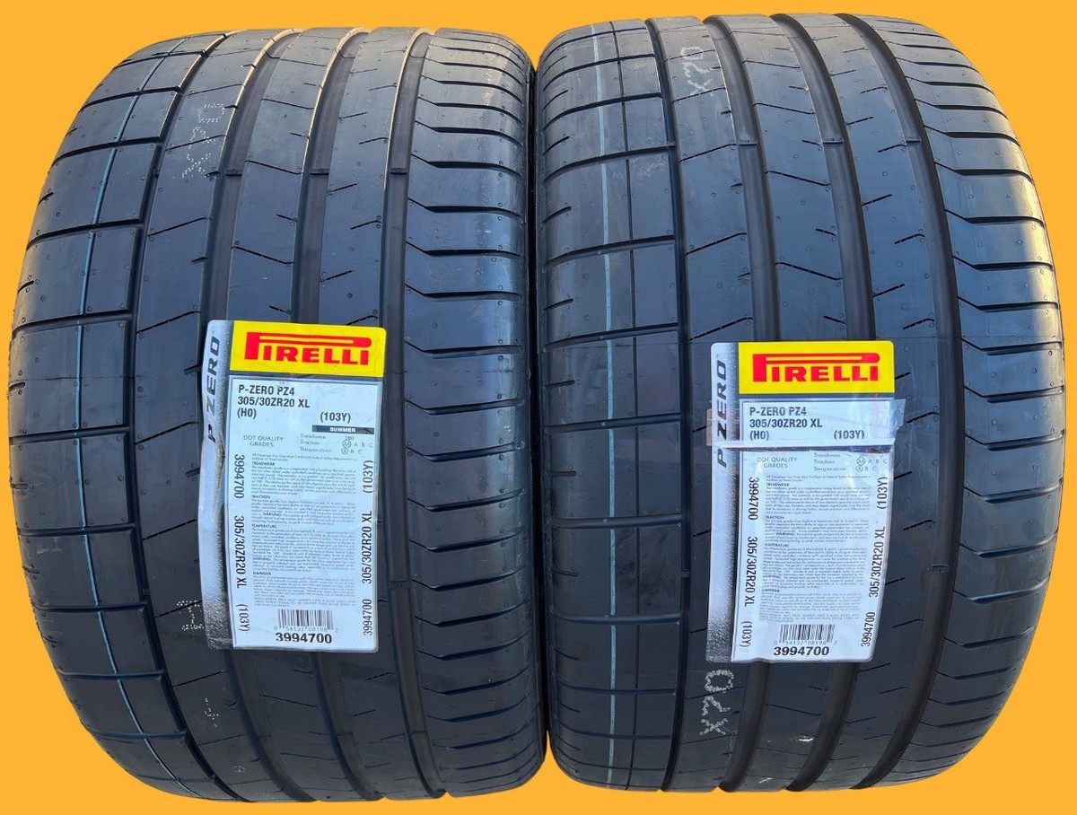SET OF TWO BRAND NEW 305/30ZR20 (103Y) Pirelli P Zero PZ4 Sport